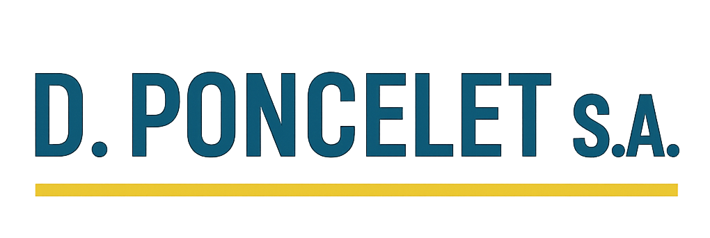 D. PONCELET s.a. LOGO TEXTE PONCELET